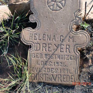 DREYER Helena G.M. nee OOSTHUIZEN 1826-1894
