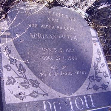 TOIT Adriaan Pieter, du 1912-1968