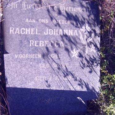 WOLVAARDT Rachel Recebba formerly McGILL nee KOTZÉ 1892-1974