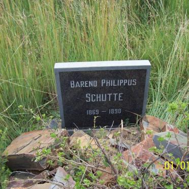 SCHUTTE Barend Philippus 1869-1890