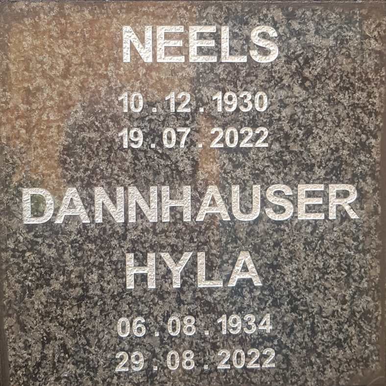 DANNHAUSER Neels 1930-2022 &amp; Hyla 1934-2022