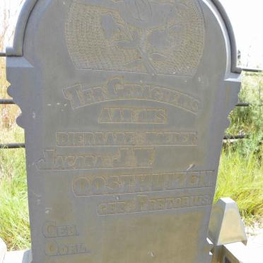 OOSTHUIZEN Jacoba J.W. nee PRETORIUS