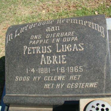 ABRIE Petrus Lucas 1881-1965