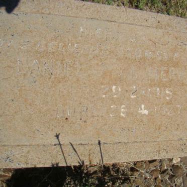 MERWE Daniel J., v.d. 1915-1927