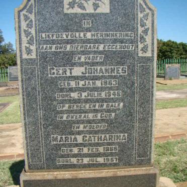 LINDEQUE Gert Johannes 1863-1948 &amp; Maria Catharina 1866-1957
