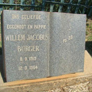 BURGER Willem  Jacobus 1919-1964