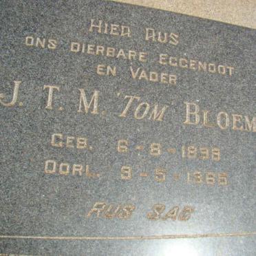 BLOEM J.T.M. 1898-1965