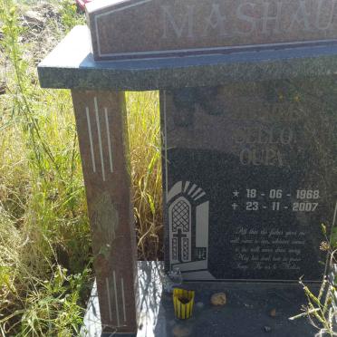 MASHAU Daniel Sello 1968-2007