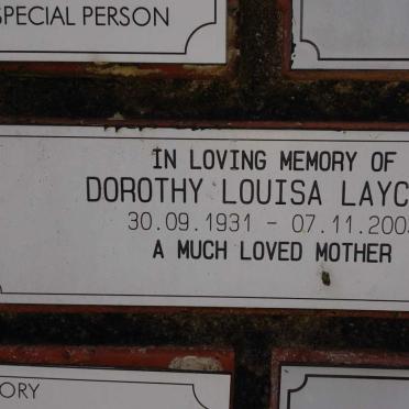 LAYCOCK Dorothy Louisa 1931-2003