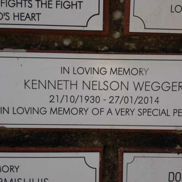 WEGGER Kenneth Nelson 1930-2014