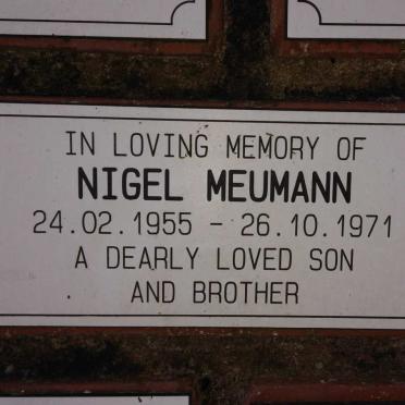 MEUMANN Nigel 1955-1971