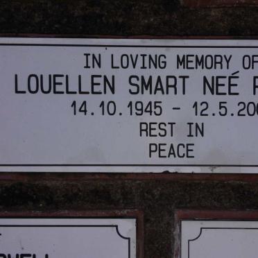 SMART Louellen nee RETIEF 1945-2000