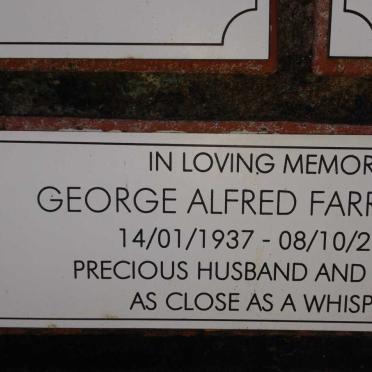 FARRIMOND George Alfred 1937-2009