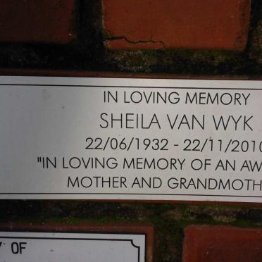 WYK Sheila, van 1932-2010