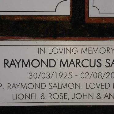 SALMON Raymond Marcus 1925-2008