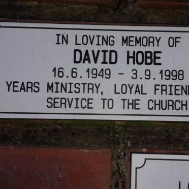 HOBE David 1949-1998