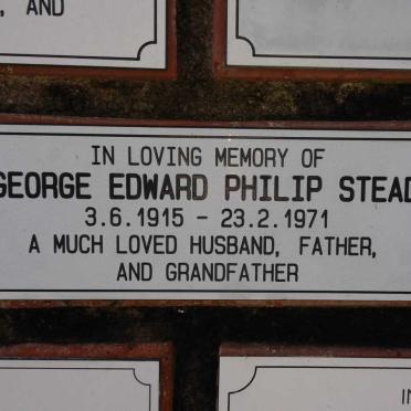 STEAD George Edward Philip 1915-1971