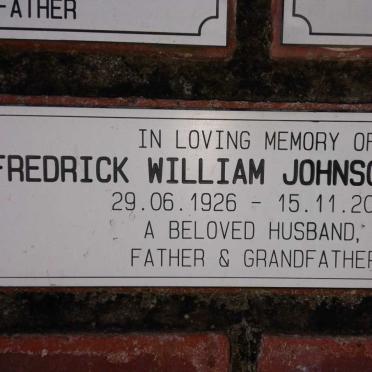 WILSON Fredrick William Johnson 1926-2001