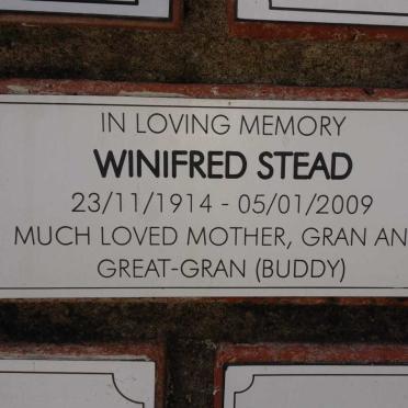 STEAD Winifred 1914-2009