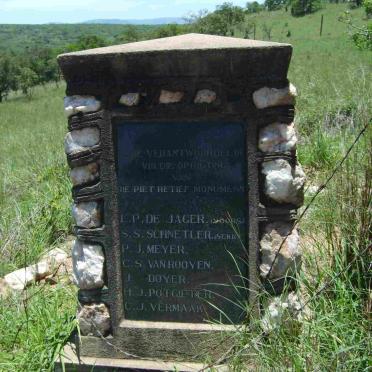 3. Names of people who erected the Piet Retief monument