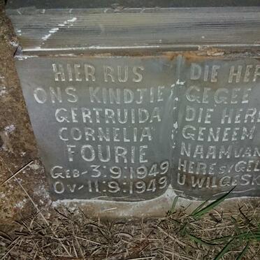 FOURIE Gertruida Cornelia 1949