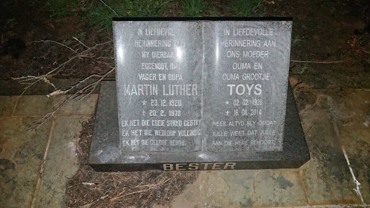 BESTER Martin Luther 1920-1978 & Toys 1926-2014