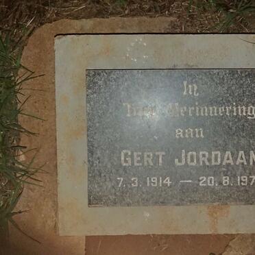JORDAAN Gert 1914-1979