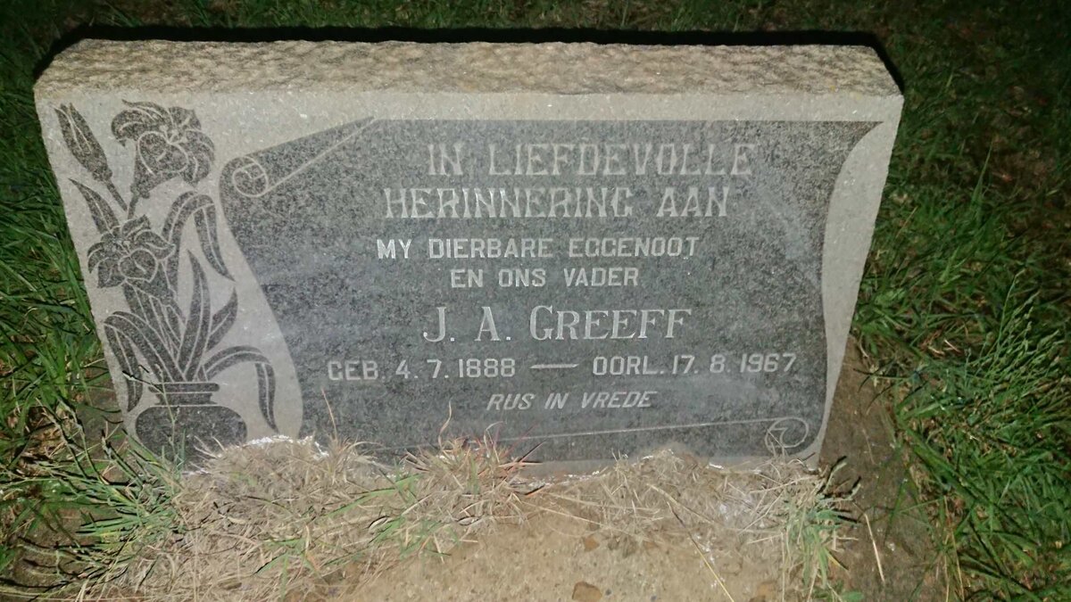 GREEFF J.A. 1888-1967
