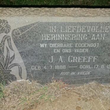 GREEFF J.A. 1888-1967