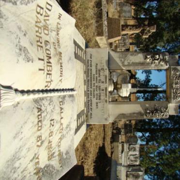 BARRETT David Comber -1959 &amp; Clarice Margaret RAMSAY-YOUNG -1947