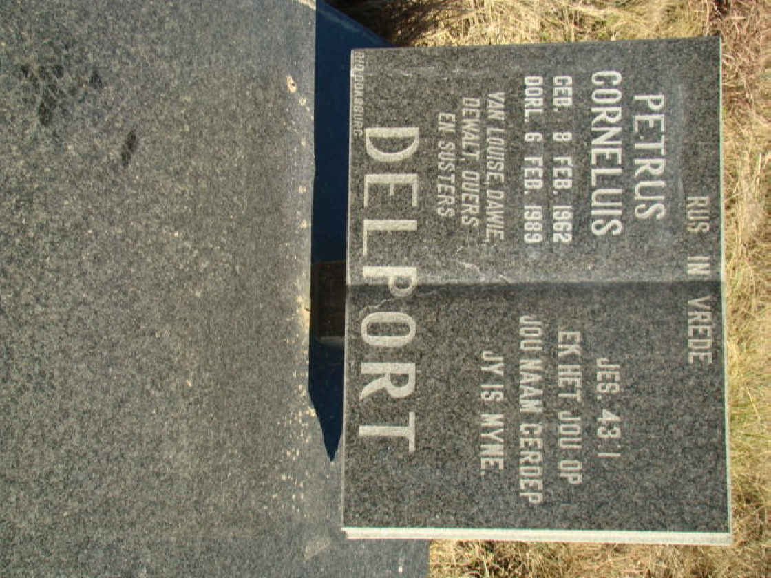 DELPORT Petrus Cornelius 1962-1989