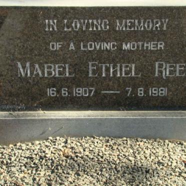 REED Mabel Ethel 1907-1981