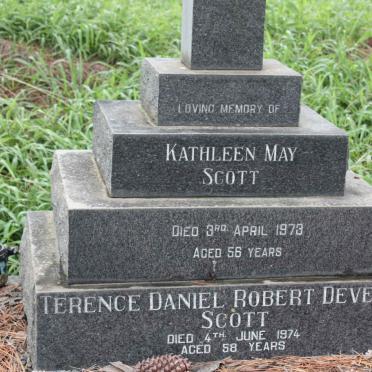 SCOTT Terence Daniel Robert Devenish -1974 &amp; Kathleen May -1973