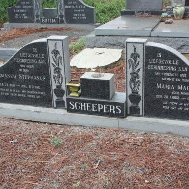SCHEEPERS Hermanus Stephanus 1896-1983 &amp; Maria Magdalena MINNAAR 1903-1972