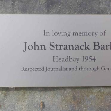 BARKER John Stranack