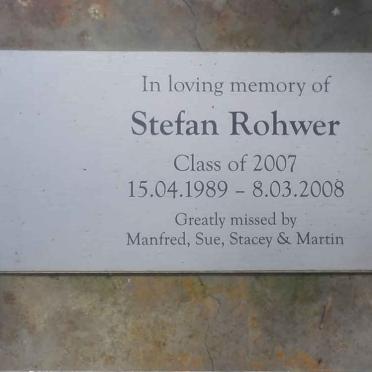 ROHWER Stefan 1989-2008