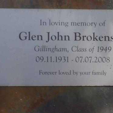 BROKENSHA Glen John 1931-2008