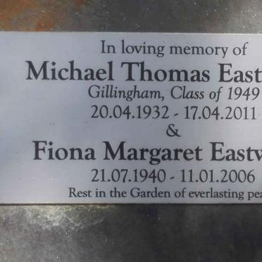 EASTWOOD Michael Thomas 1932-2011 &amp; Fiona Margaret 1940-2006