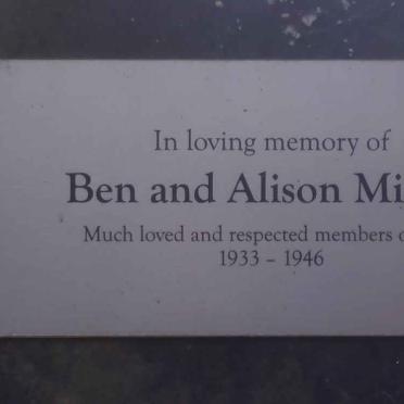 MILNER Ben &amp; Alison