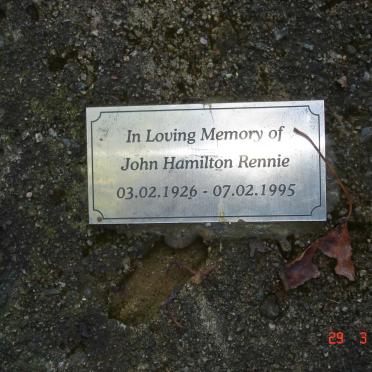 RENNIE John Hamilton 1926-1995