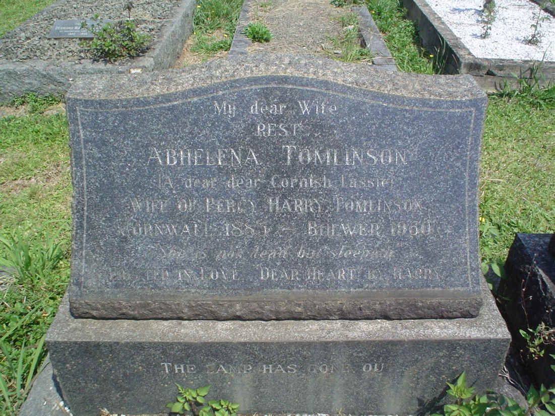 TOMLINSON Abhelena 188?-1960