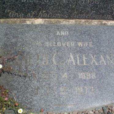 ALEXANDER Edward James 1897-1958 &amp; ??nnet 1898-1973