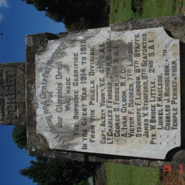 2. WW1 Plaque