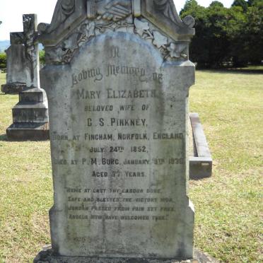 PINKNEY Mary Elizabeth 1852-1930