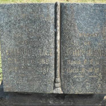 McCULLOUGH John Henry 1865-1946 &amp; Gertrude Alice 1865-1951