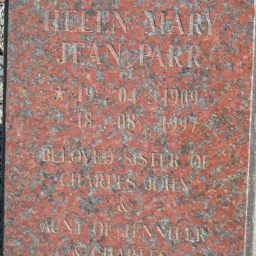 PARR Helen Mary Jean 1909-1997