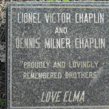 CHAPLIN Lionel Victor :: CHAPLIN Dennis Milner