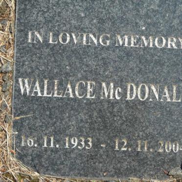 McDONALD Wallace 1933-2004