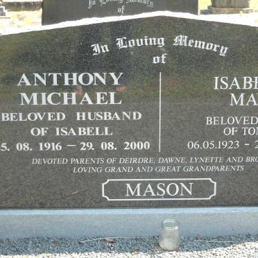 MASON Anthony Michael 1916-2000 &amp; Isabell May 1923-2010