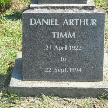 TIMM Daniel Arthur 1922-1994